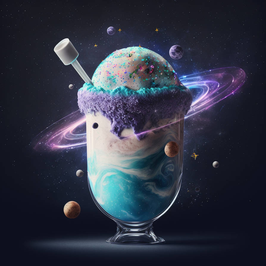 Space Themed Milkshake by AJackThatLives on DeviantArt