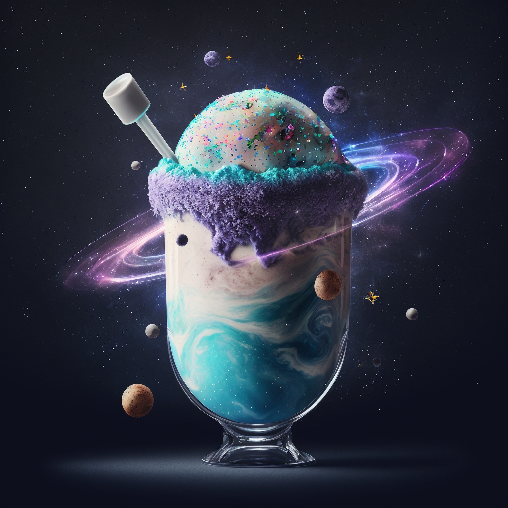 Space Themed Milkshake by AJackThatLives on DeviantArt