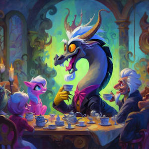 Discord tea party, Figurative Art