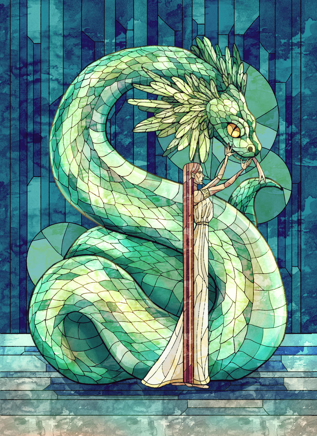 Feathered Serpent By YanoLidge On DeviantArt feathered-serpent-by-yanolidge-on-deviantart