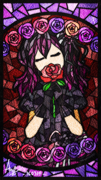 Stained Glass Art | SWD: BLOOD IN ROSES+