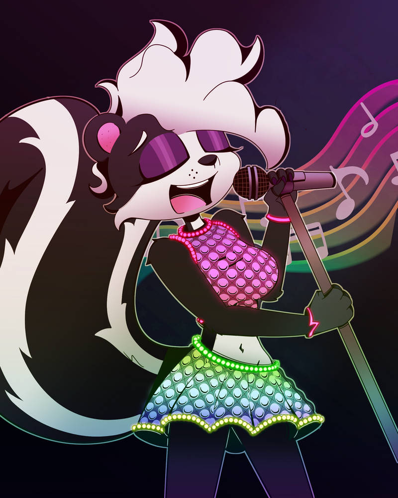 Music Girl - Commission by TheDamnedDarklyFox on DeviantArt
