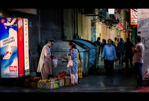 Dumpster-side Fruit Seller by MARX77