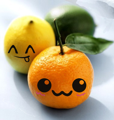 orange and lemon