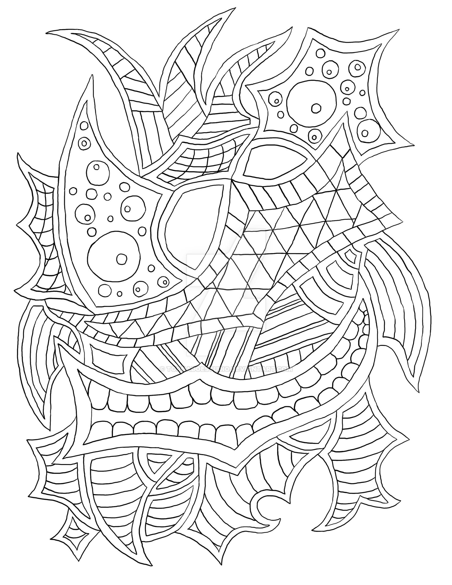 Abstract Coloring Reference Abstract Colouring Page Design by TornaDoeStudio on DeviantArt