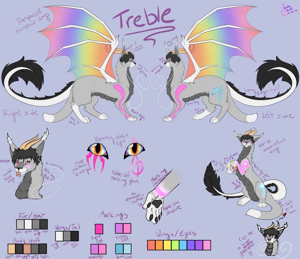 Treble Reference Sheet 2017 by Treblematic