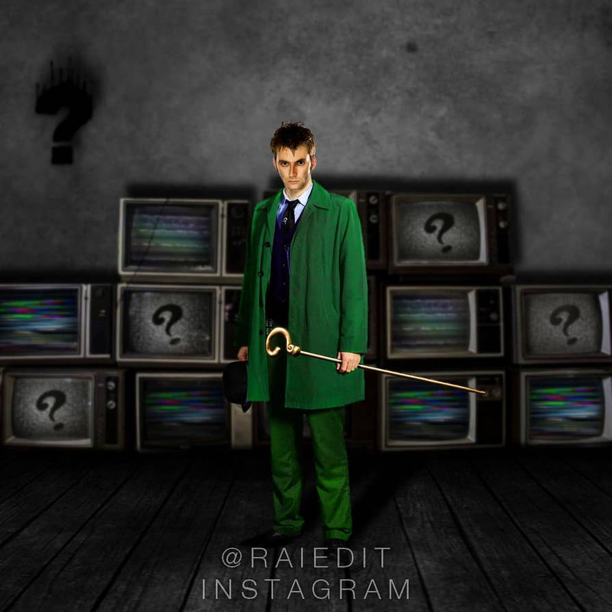 David Tennat Riddler David Tennant as The Riddler by badlalands on DeviantArt