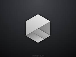Hexagonal Cube Wallpaper/Logo 4K