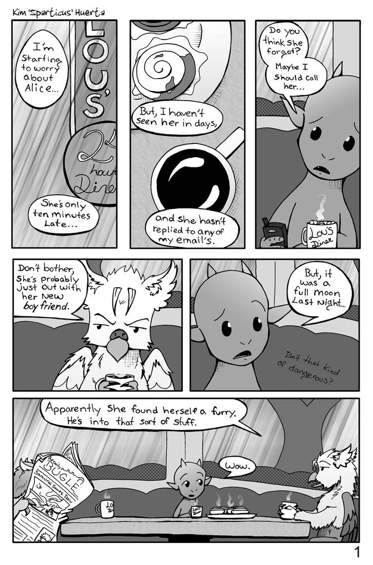 Untitled Comic Page 1 by spartydragon