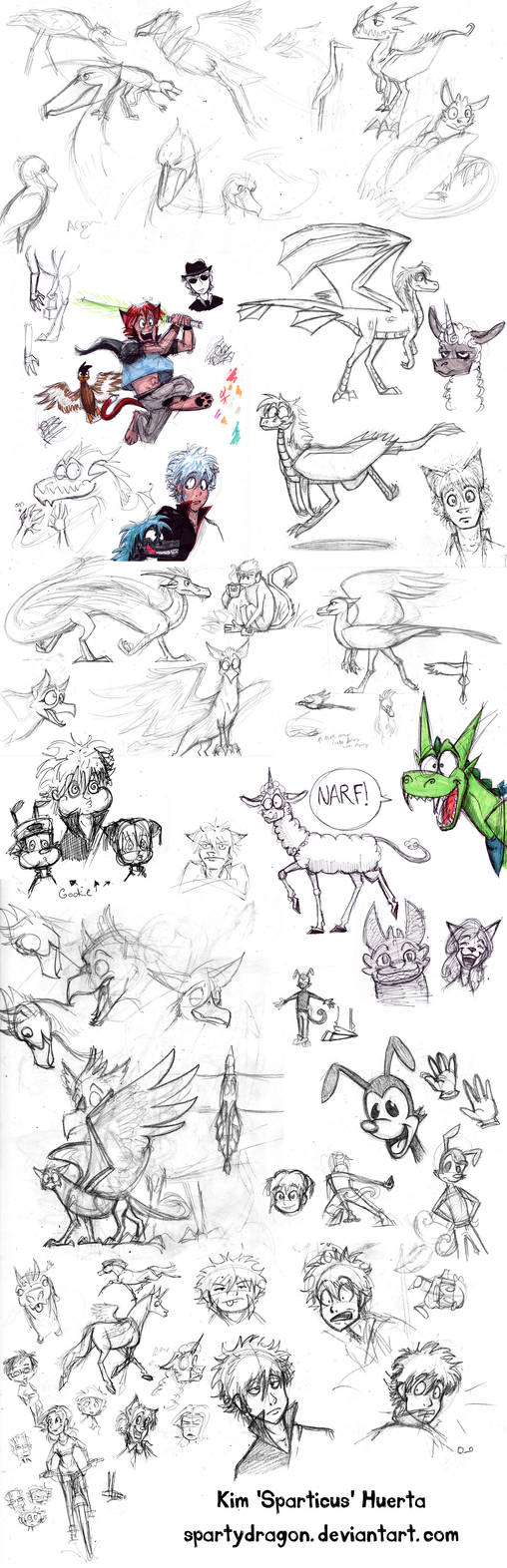 Big Fat Sketch Dump by spartydragon