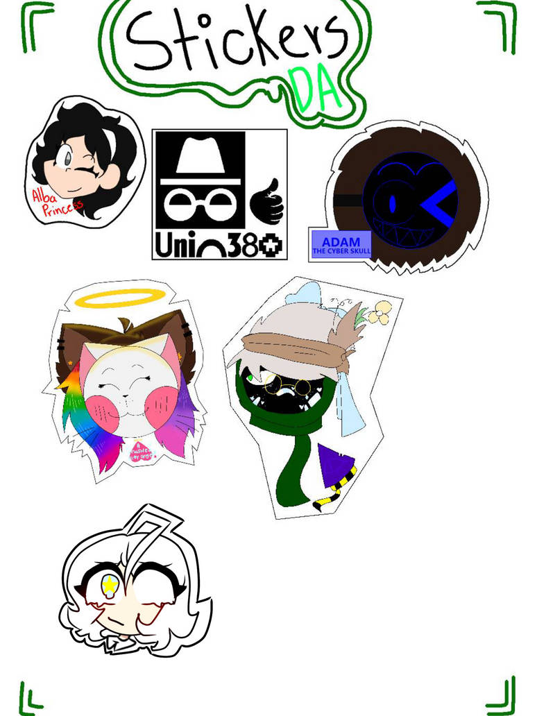 Sticky Sticker Deviantart DA Stickers collab! ^^ by churumiii on DeviantArt
