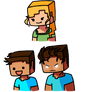 Minecraft baby (alex, steve, herobrine)