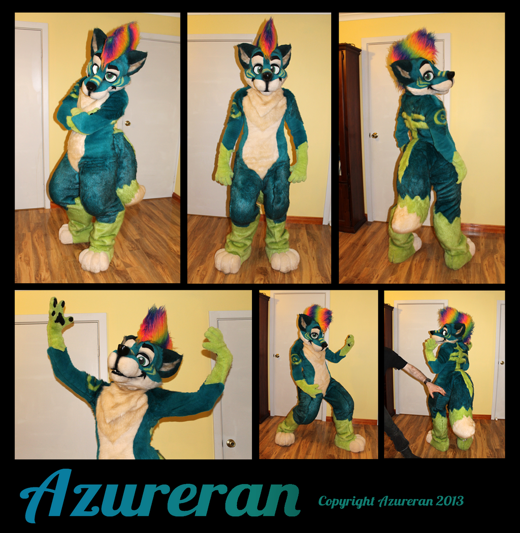 Azureran fursuit fullsuit