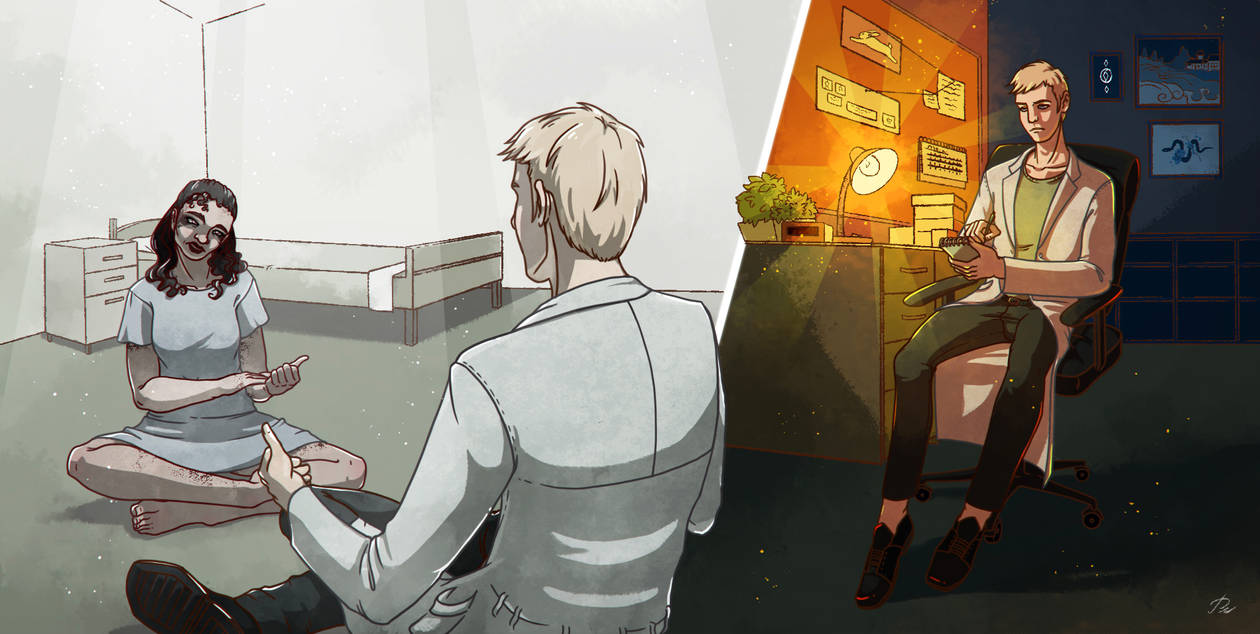 SCP| Vector and Dr. Glass by rozalin-da on DeviantArt