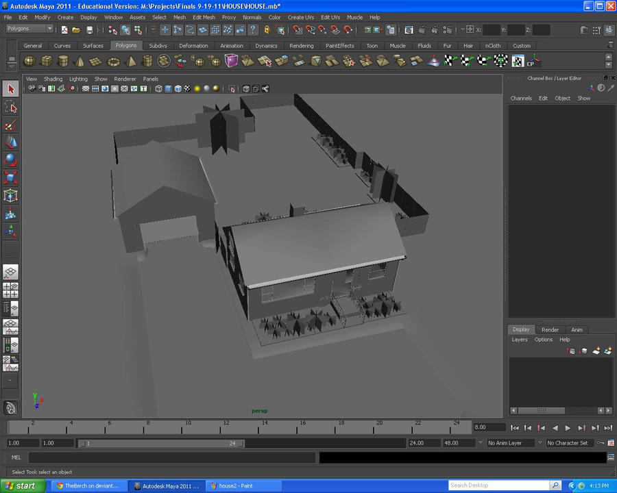 My House 3d Maya Project by TheBerch on DeviantArt
