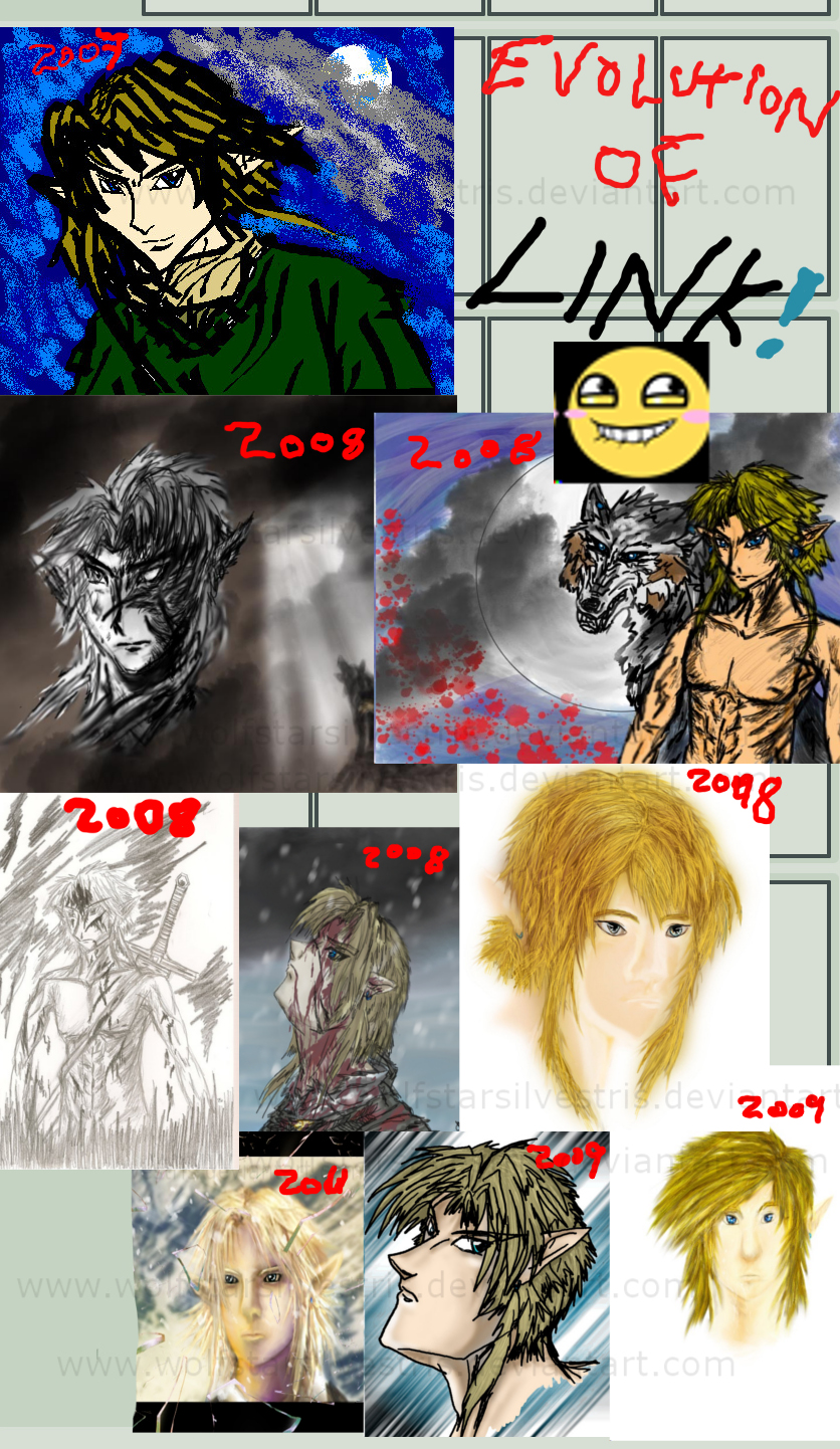 EVOLUTION OF LINK by StephaniaArts on DeviantArt