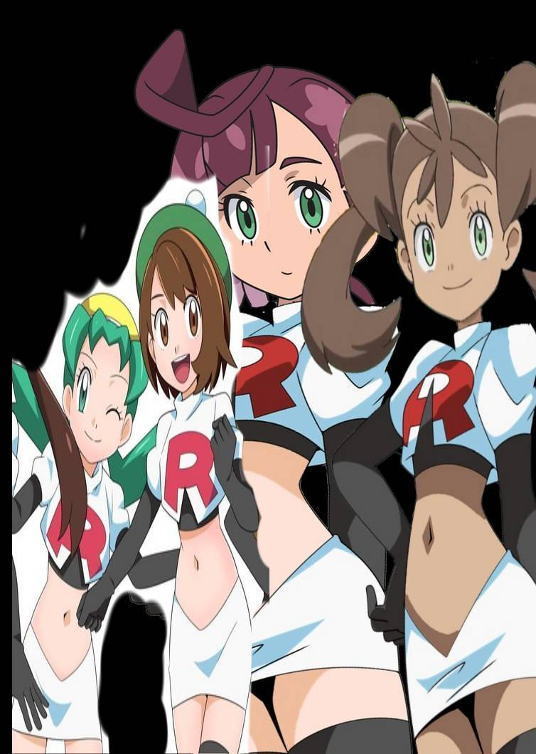 Chloe Rocks Rocks Team Mma Chloe, Shauna, Kris, And Gloria of Team Rocket! by KomodoDragon92 on ...
