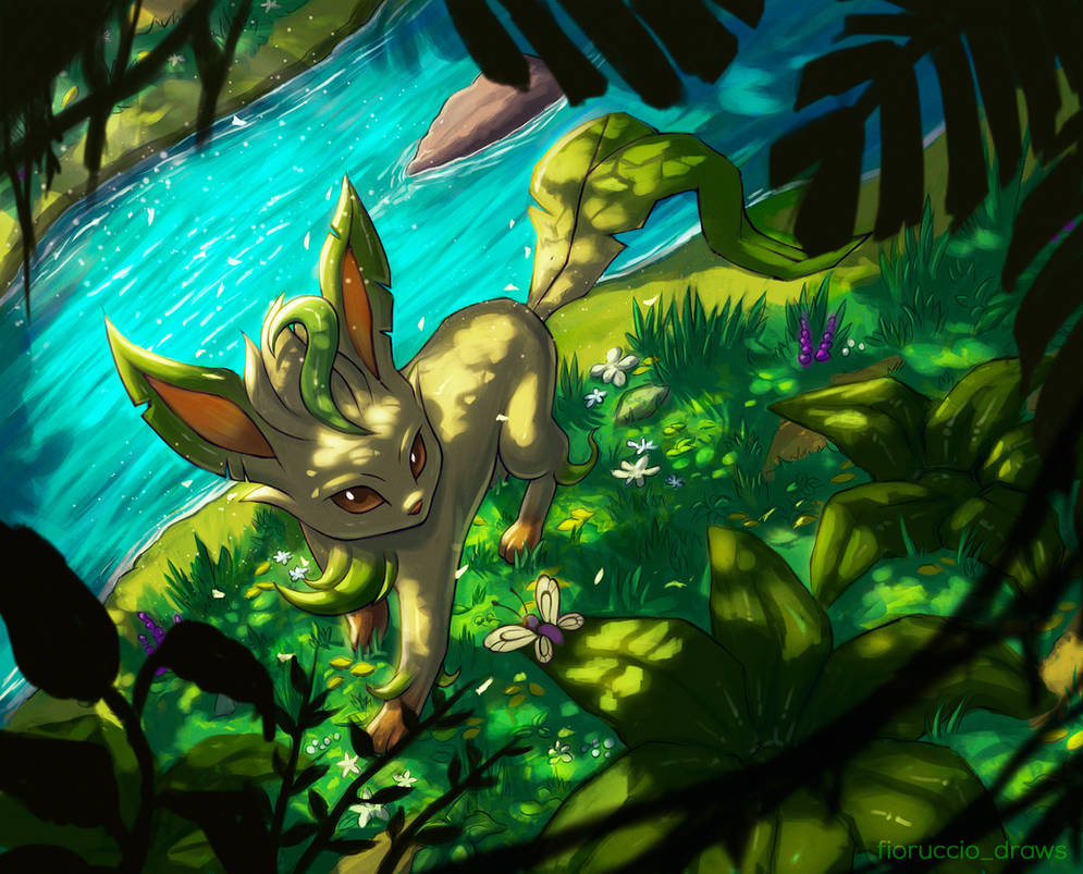 Leafia Leafeon - Pokemon fanart by fioruccio-draws on DeviantArt