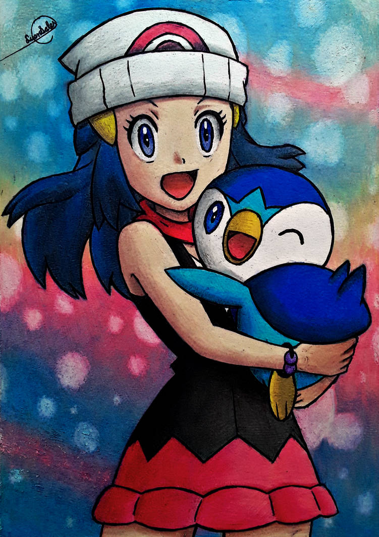 Fictional Reality⭐BIGCARTEL SH0P OPEN on X: Dazzling by the moonlight 🌊⭐  I love Dawn's dress and piplup so much #Pokemon #PokemonJourneys #fanart   / X
