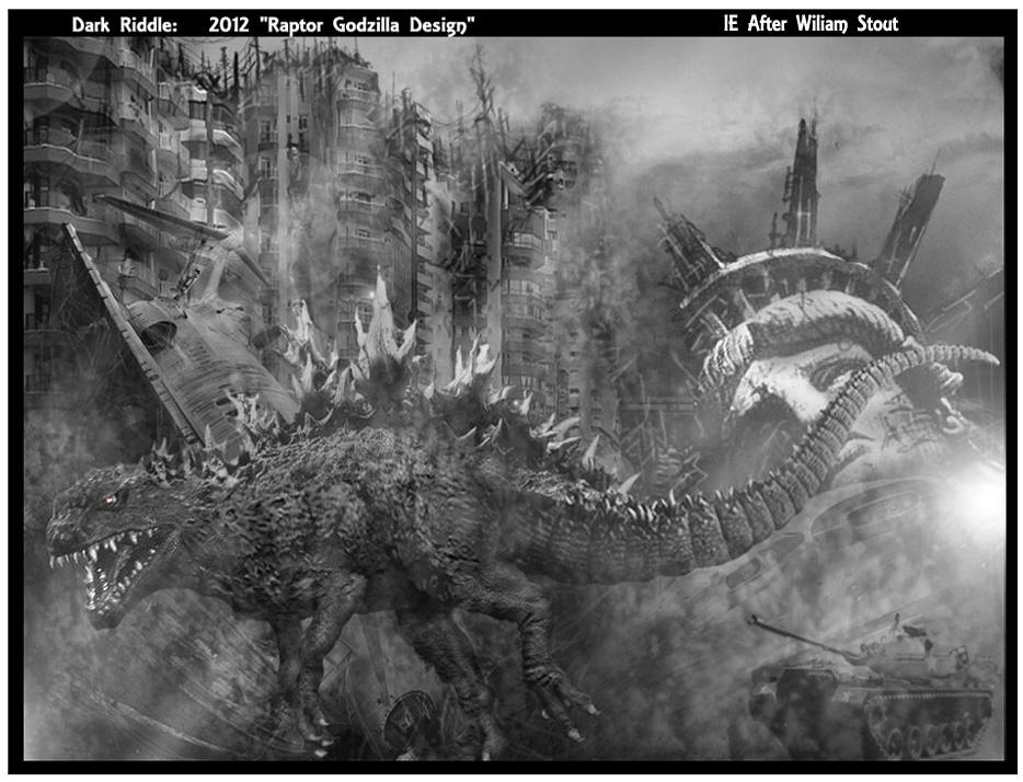 2012 Raptor Godzilla design by darkriddle1 on DeviantArt