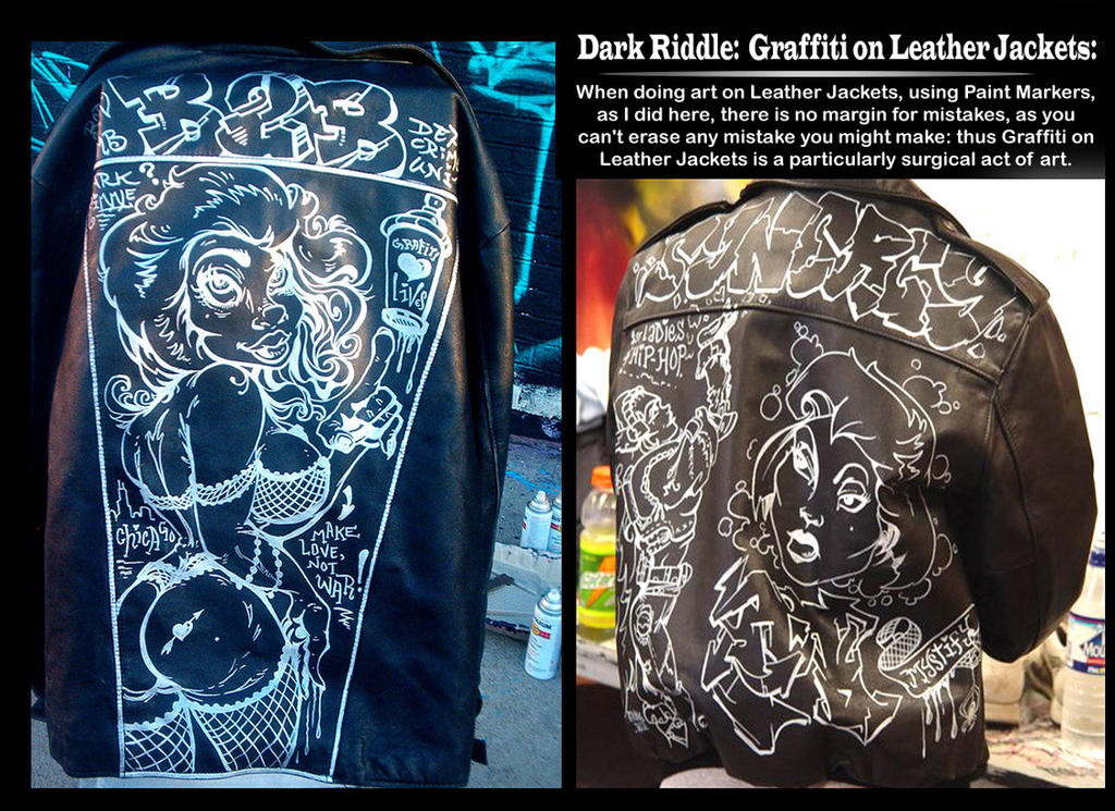 Dark Riddle Graffiti Leathers by darkriddle1 on DeviantArt