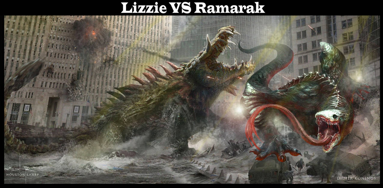 Rampage Lizzie VS Skullcrawler Ramarak by darkriddle1 on DeviantArt