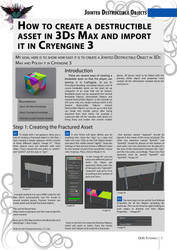 Destructible Asset - 3Ds Max - CryENGINE pt.1