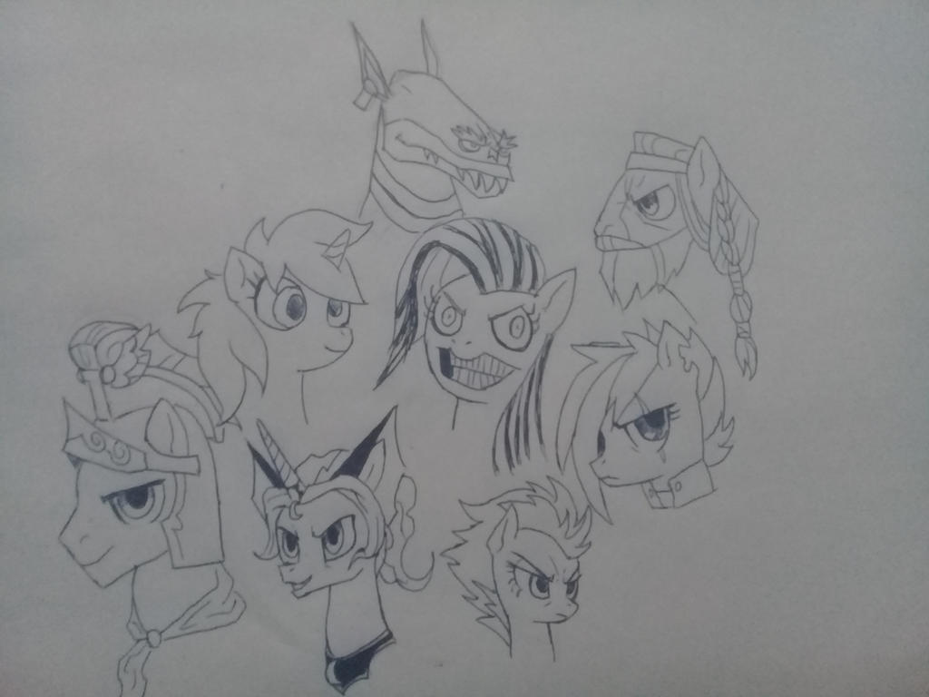 mlp sketches 2 by Kaizo111 on DeviantArt