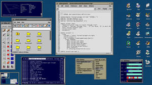 IRIX/4Dwm inspired E16 desktop on NetBSD