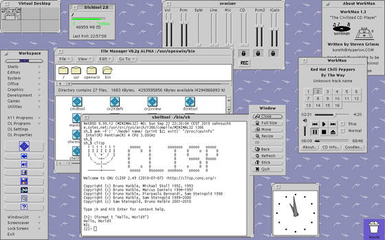 OPENLOOK SunOS-like build on Pentium4, NetBSD/i386