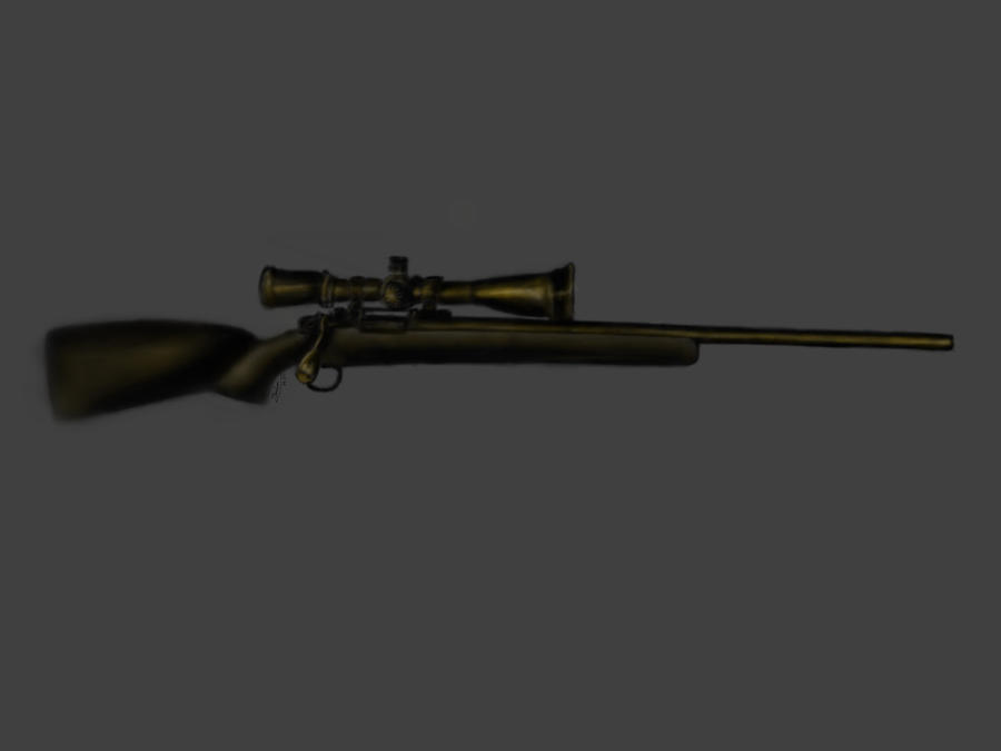Sniper rifle,Speed painting