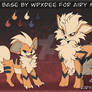 $10 P2U Growlithe Arcanine Pokemon Reference Base