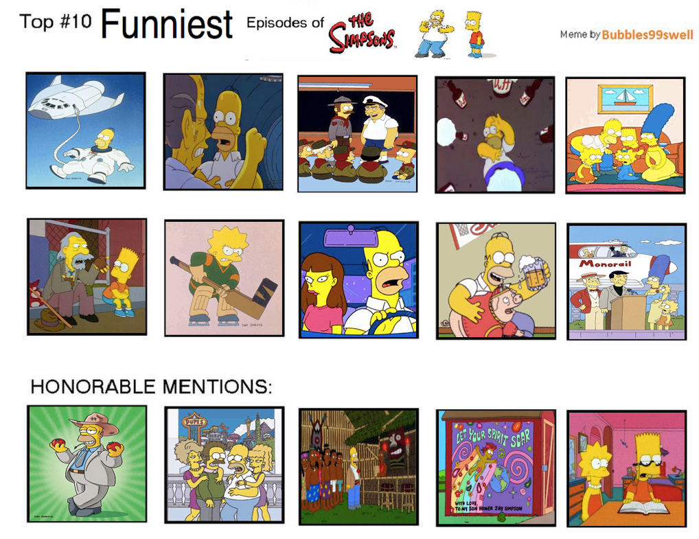 Top 10 Funniest The Simpsons Episodes By Brazilianferalcat On Deviantart Top 10 Funniest The Simpsons Episodes By Brazilianferalcat On Deviantart