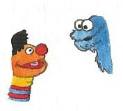 Ernie and Cookie Monster