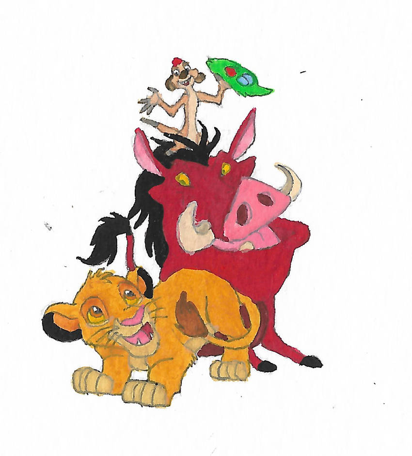 Simba, Timon, and Pumbaa by brazilianferalcat on DeviantArt