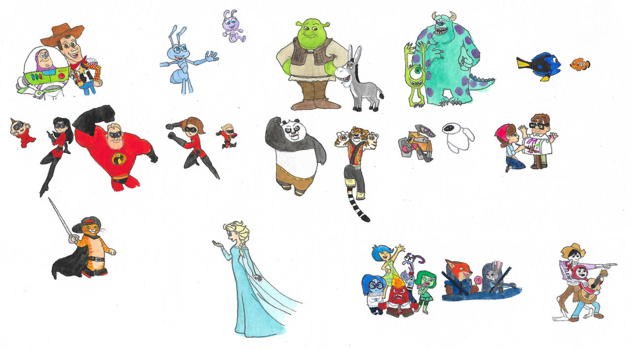 25 years of CGI Animated Features by brazilianferalcat on DeviantArt