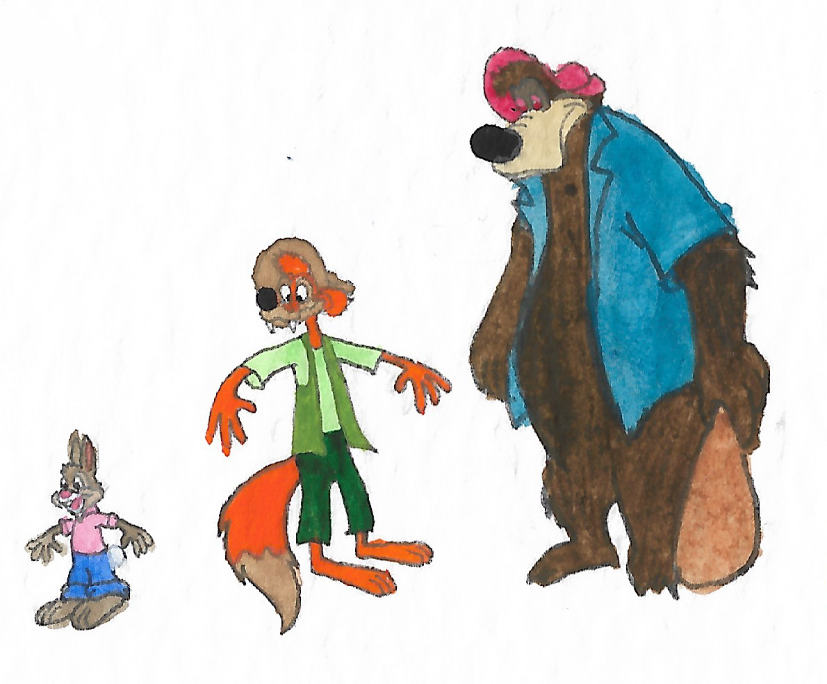 Brer Rabbit, Brer Bear and Brer Fox by brazilianferalcat on DeviantArt