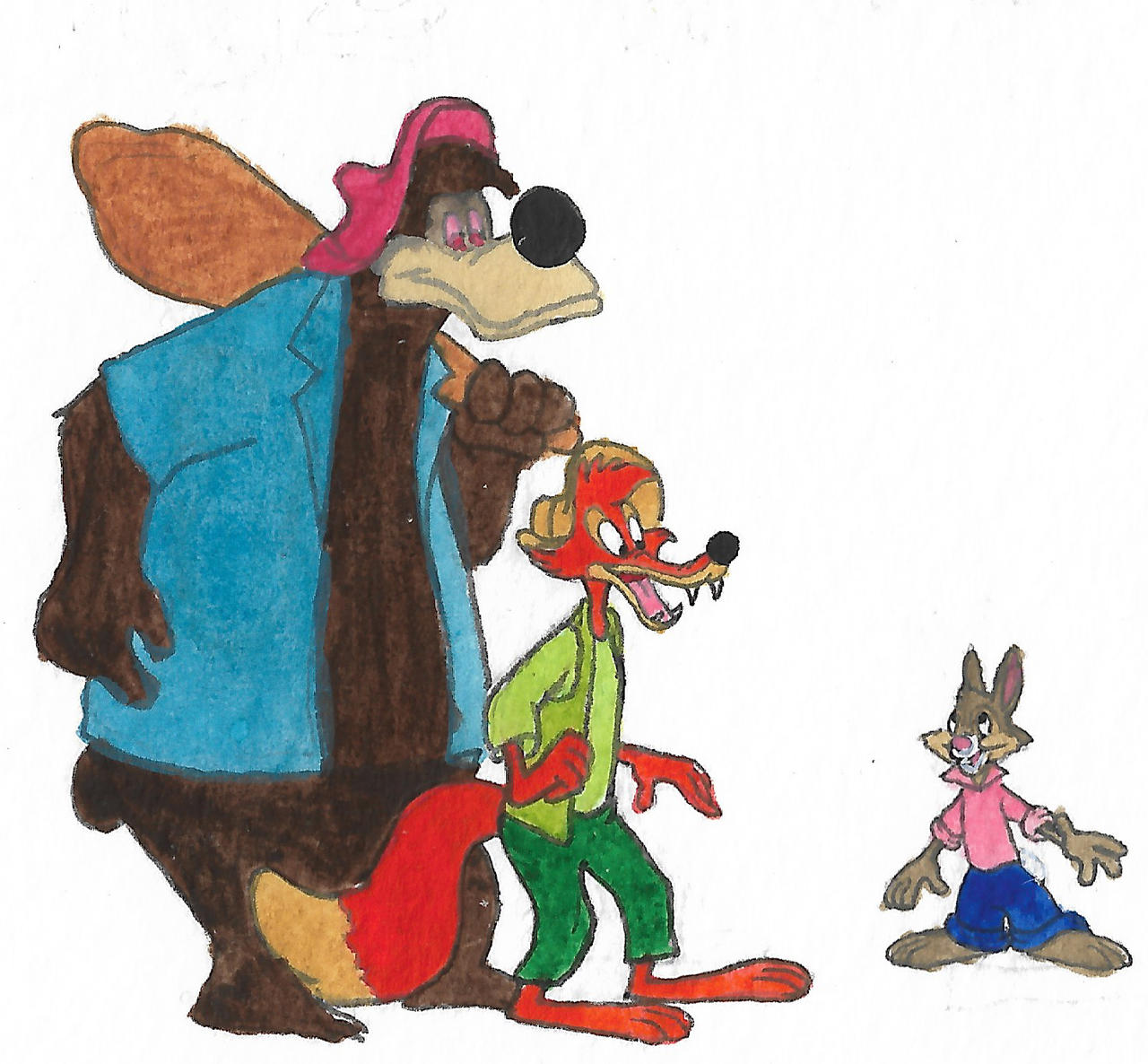 Brer Rabbit, Brer Fox, and Brer Bear by brazilianferalcat on DeviantArt
