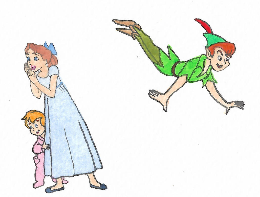 Peter Pan Michael And Wendy By Brazilianferalcat On DeviantArt peter-pan-michael-and-wendy-by-brazilianferalcat-on-deviantart