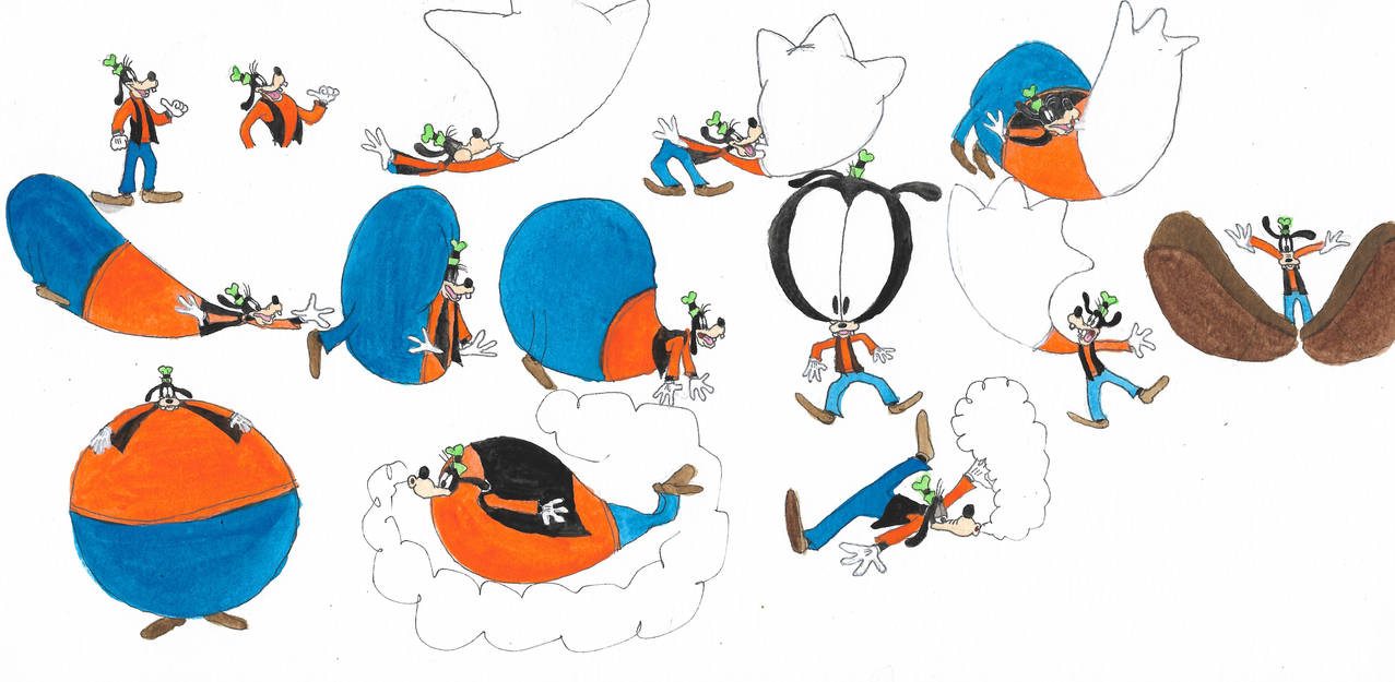 90th anniversary of Goofy by brazilianferalcat on DeviantArt