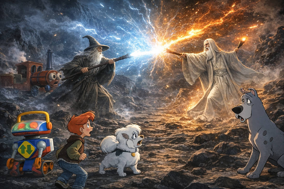 2 Wizards The Wizards Battle The Magic Ferris Wheel by Jeszdesgroups on DeviantArt