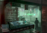 Cyberpunk. Otaku Place, Bedroom