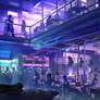 Cyberpunk. Night Club