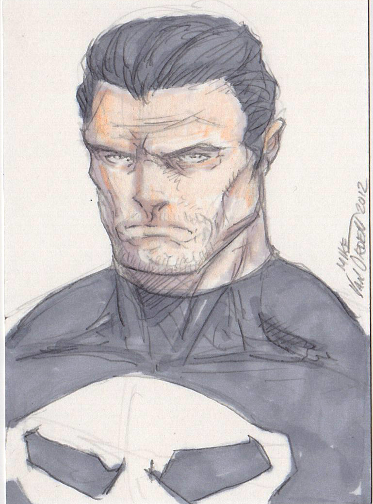 More sketch cards! The Punisher