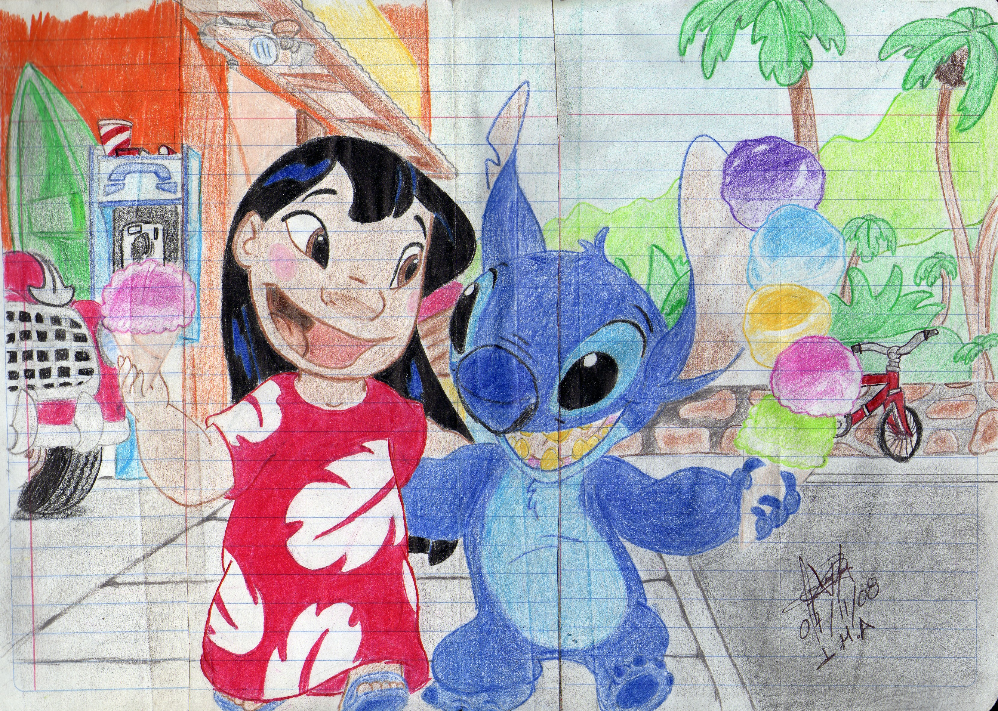 Lilo y stitch dibujado by IMArellano on DeviantArt