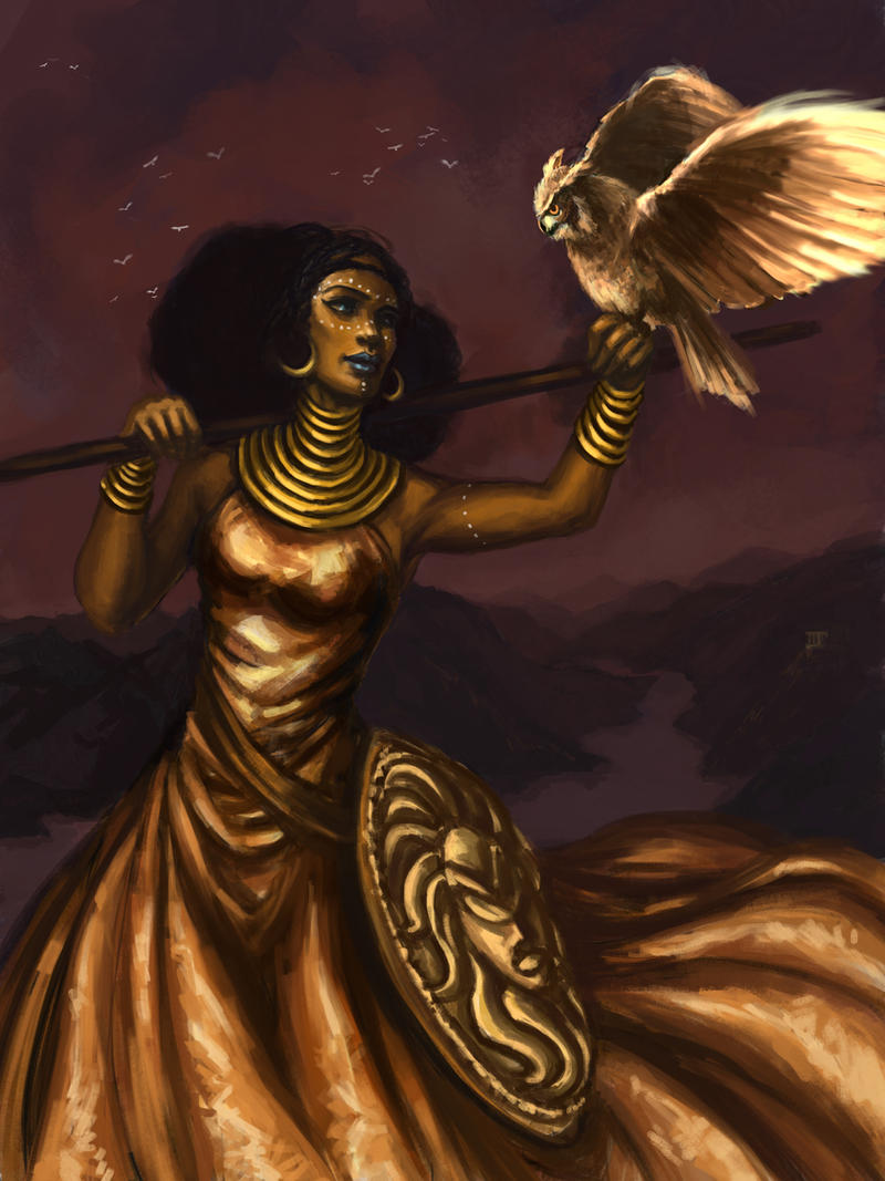 Athena, Goddess of War and Wisdom by ChrissaBug on DeviantArt