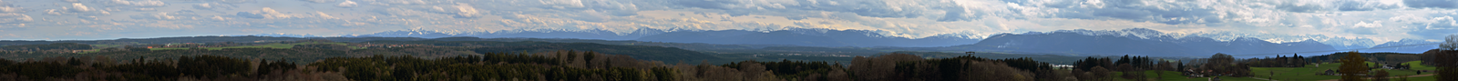 giant panorama of the Alps