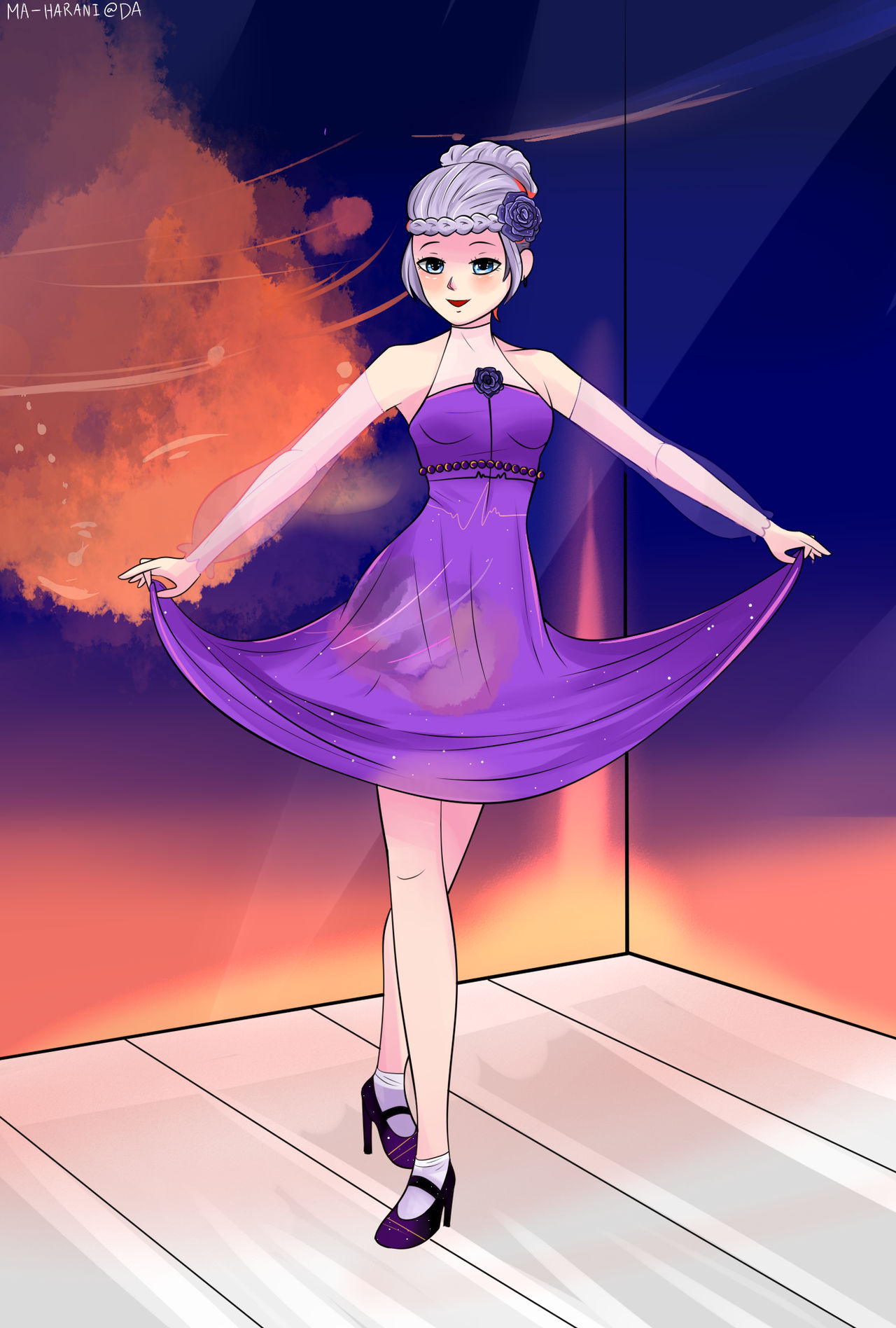 Prom Night || Sunset by Flora-Lynn on DeviantArt