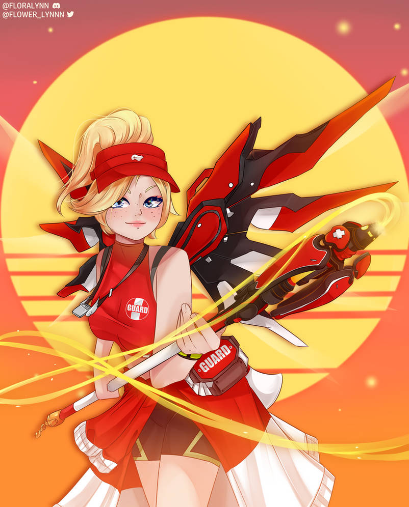 Lifeguard Meg Deviantart Lifeguard Mercy || Overwatch 2 by Flora-Lynn on DeviantArt