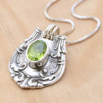 'Nother Peridot Spoon Pendant by metalsmitten